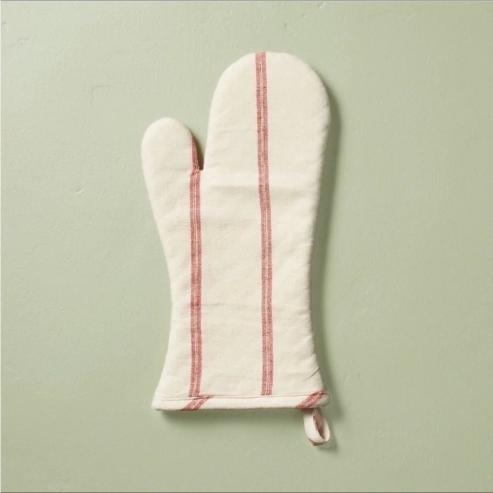 Stripe Oven Mitt Red/Cream - Hearth & Hand